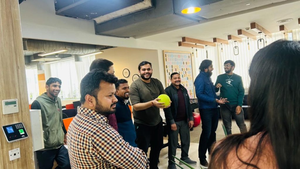 fun friday team plays a game at ivp