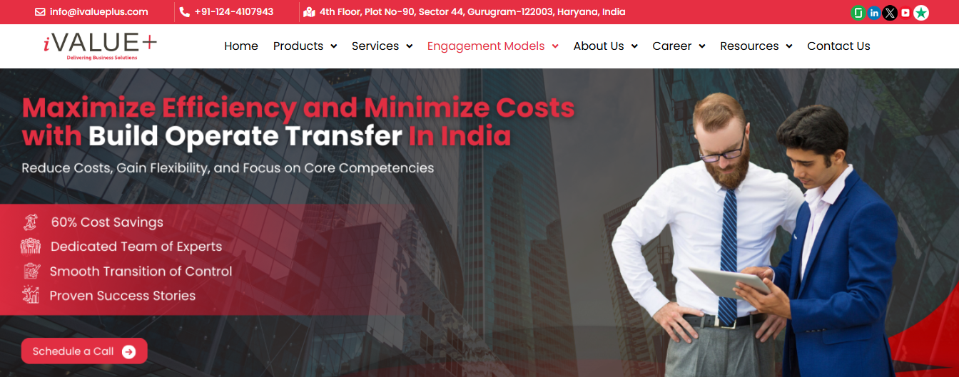 build operate transfer provider in india