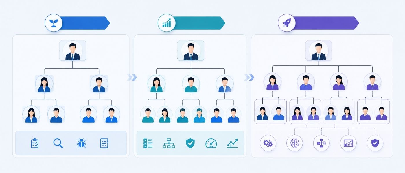 offshore qa coe team structure
