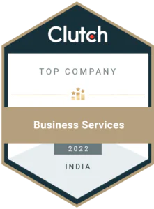 Top Clutch Business Services Company India 2022 Award