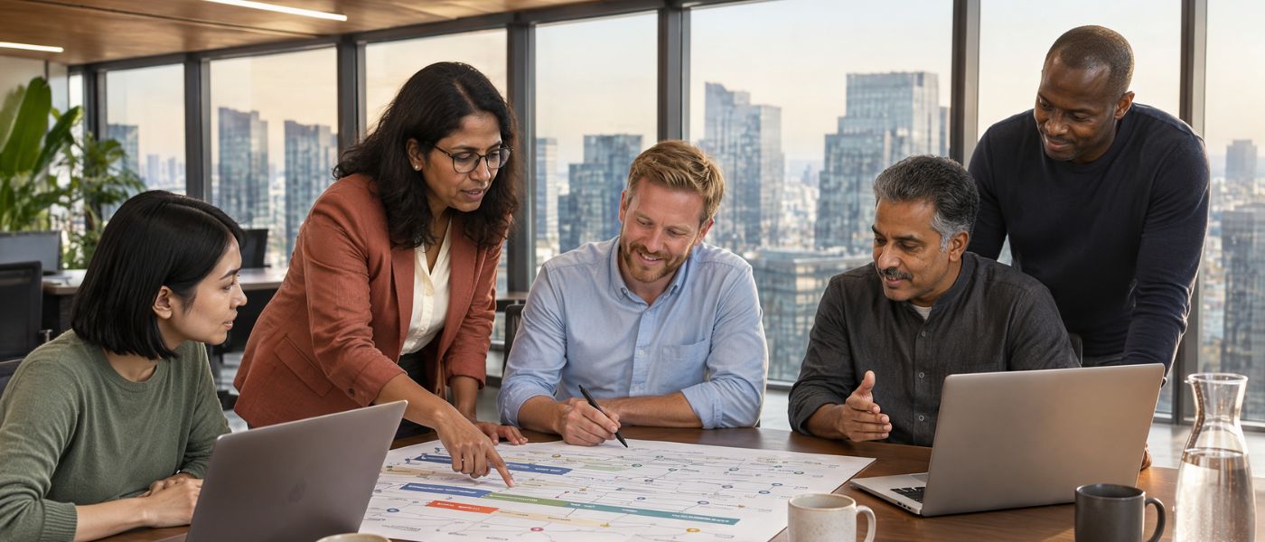 new operations in a modern India office